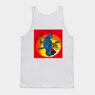 Red tailed black cockatoo sunset Tank Top